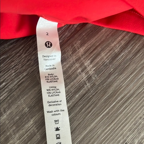 Lululemon Red Performance Leggings New with tag - Picture 8 of 8
